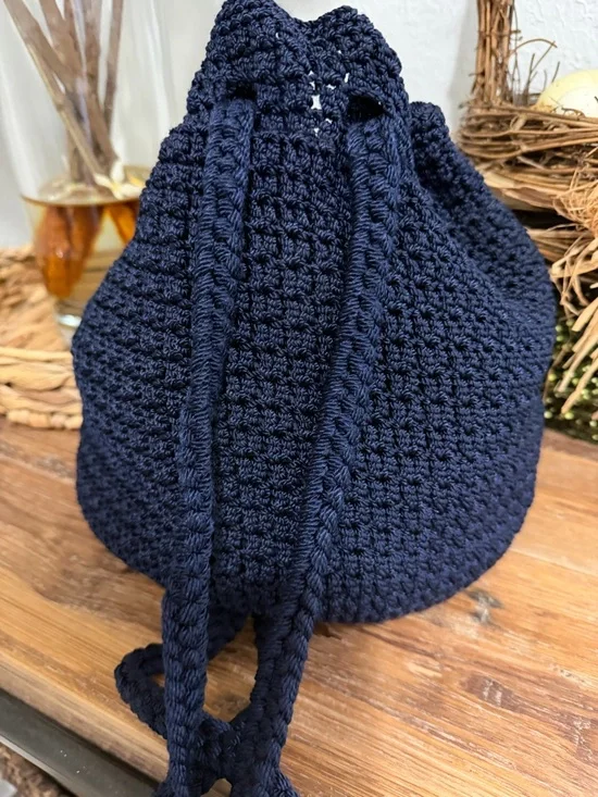 The Sak Navy Crochet Shoulder Bag - Picture 4 of 6
